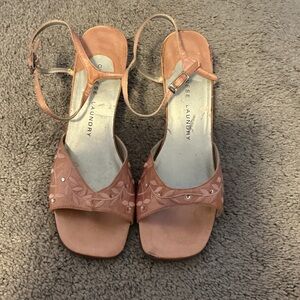 Chinese Laundry Blush Sandals with Embellishments